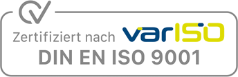 Zertifiziert nach varISO, DIN EN ISO 9001